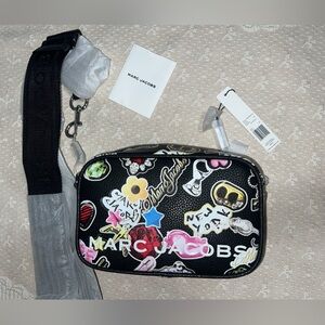 Marc Jacobs “The Sticker Canvas” Bag with Multicolor Graphics 🔥🔥🔥 NWT